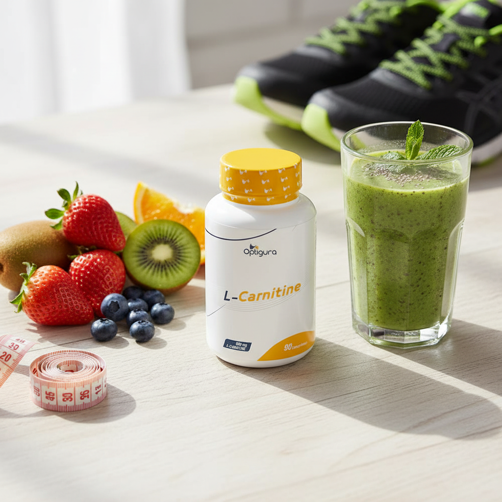 Optigura L-Carnitine 680mg - Brûleur de Graisses & Énergie