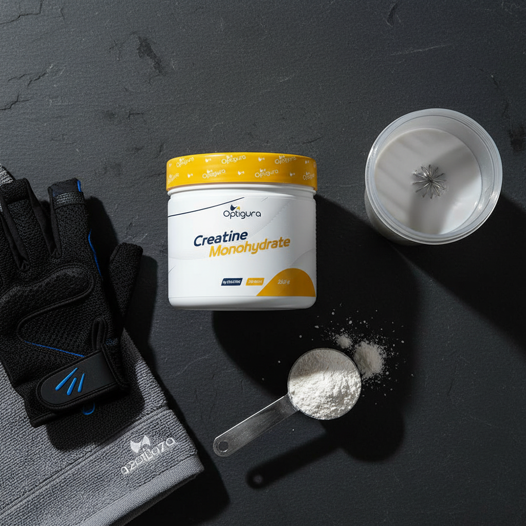 Creatine Monohydrate Optigura 250g – Performance & Puissance Musculaire